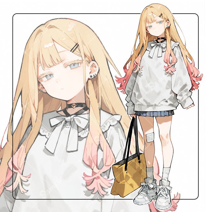 立ち絵素材17 女の子 私服