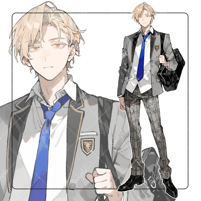 立ち絵素材20 男性 制服