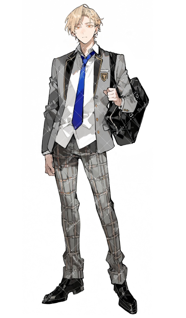 立ち絵素材20 男性 制服