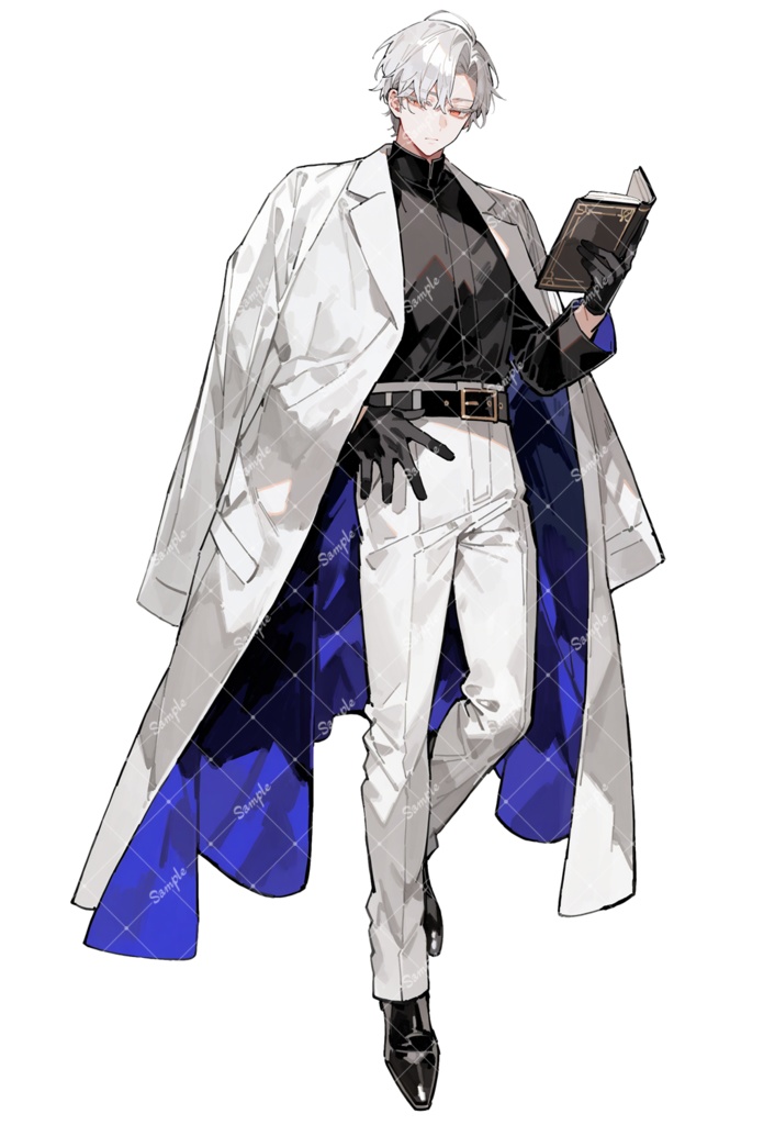 立ち絵素材26 男性 白衣