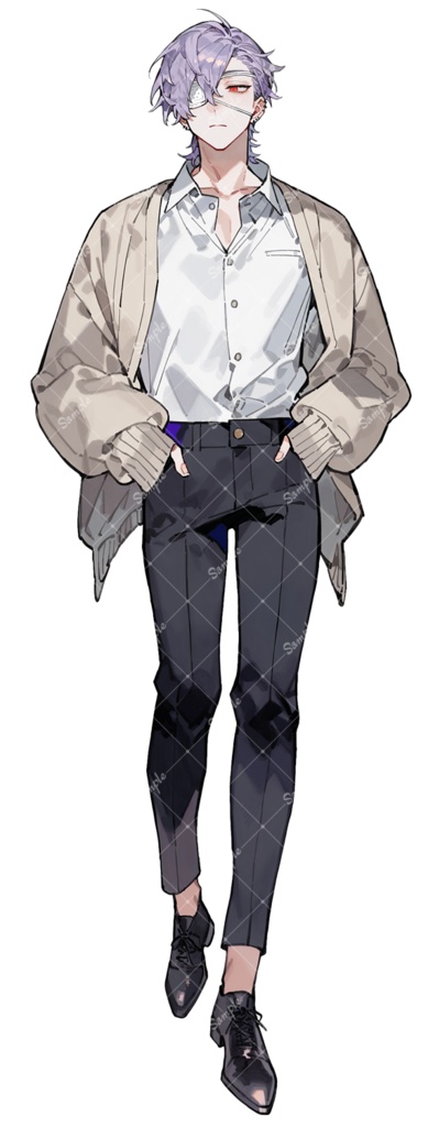 立ち絵素材42 男性 私服 差分追加版あり