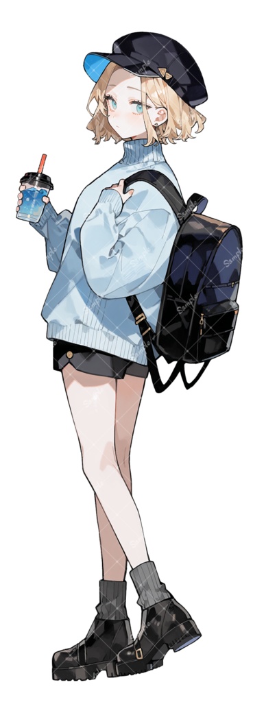 立ち絵素材43 女性 私服 差分追加版あり