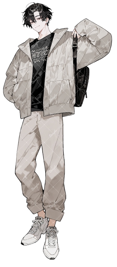 立ち絵素材46 男性 私服 差分追加版あり