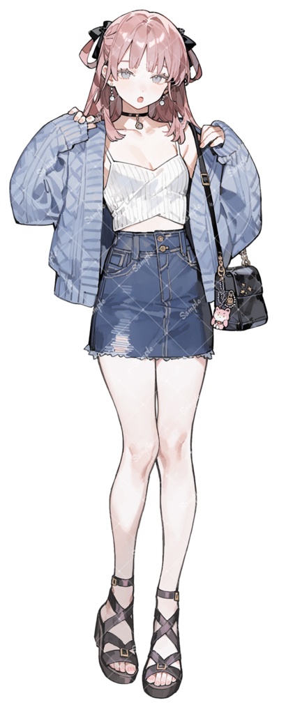 立ち絵素材47 女性 私服 差分追加版あり