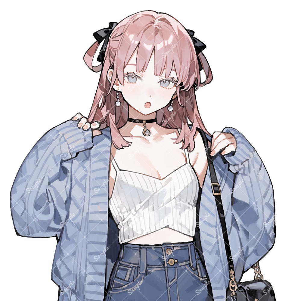 立ち絵素材47 女性 私服 差分追加版あり