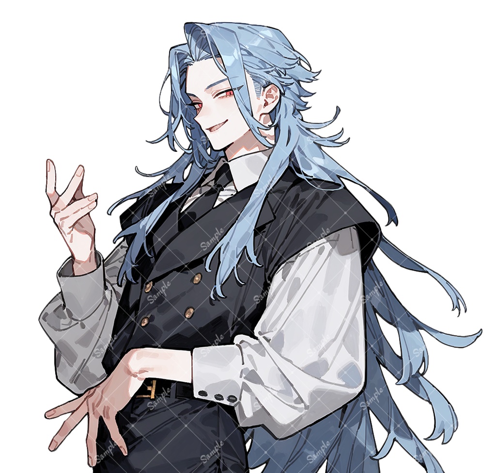 立ち絵素材48 男性 表情差分追加版あり