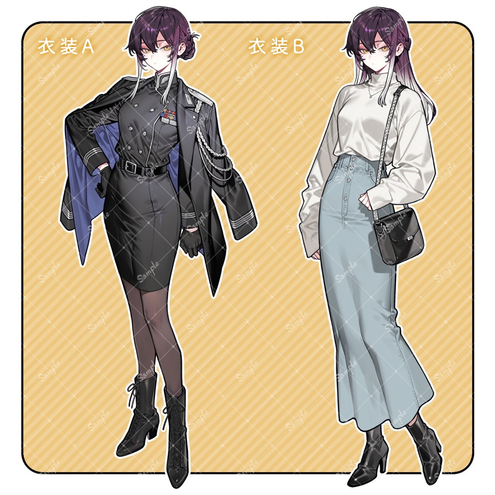 立ち絵素材57 女性 衣装・表情差分追加版あり