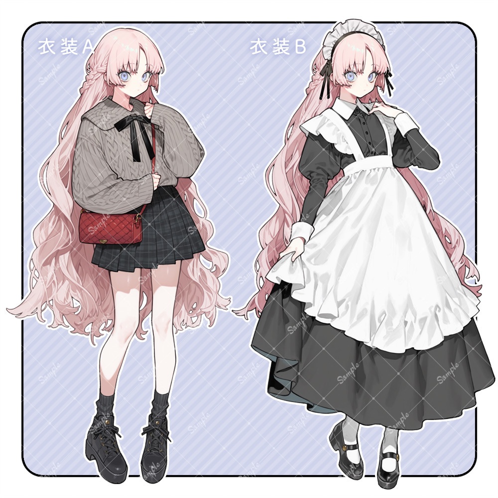 立ち絵素材59 女性 衣装・表情差分追加版あり