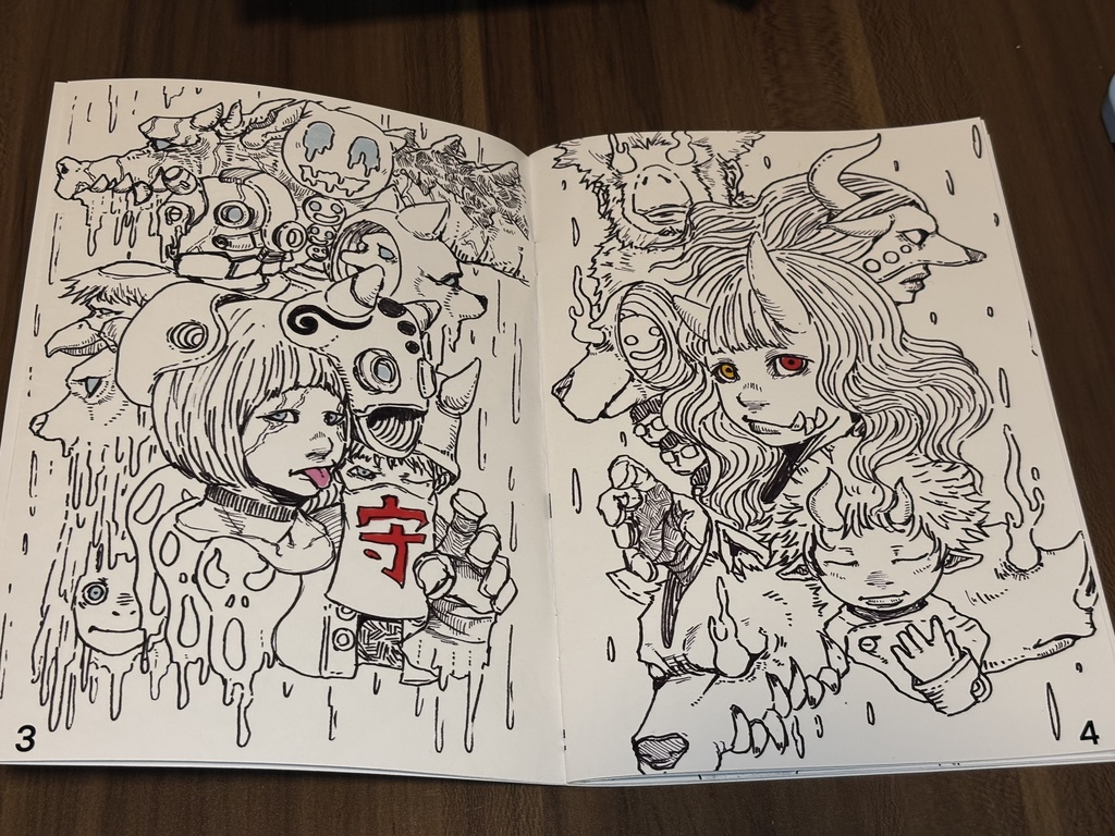 ZINEイラスト集"SEVEN:ELEM-000"