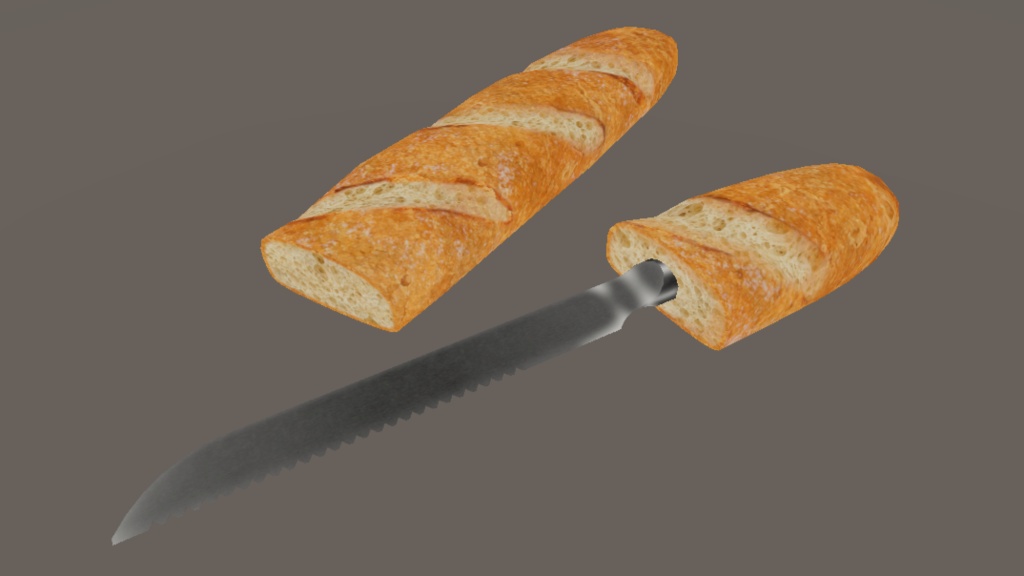 【無料3Dモデル】フランスパンブレード