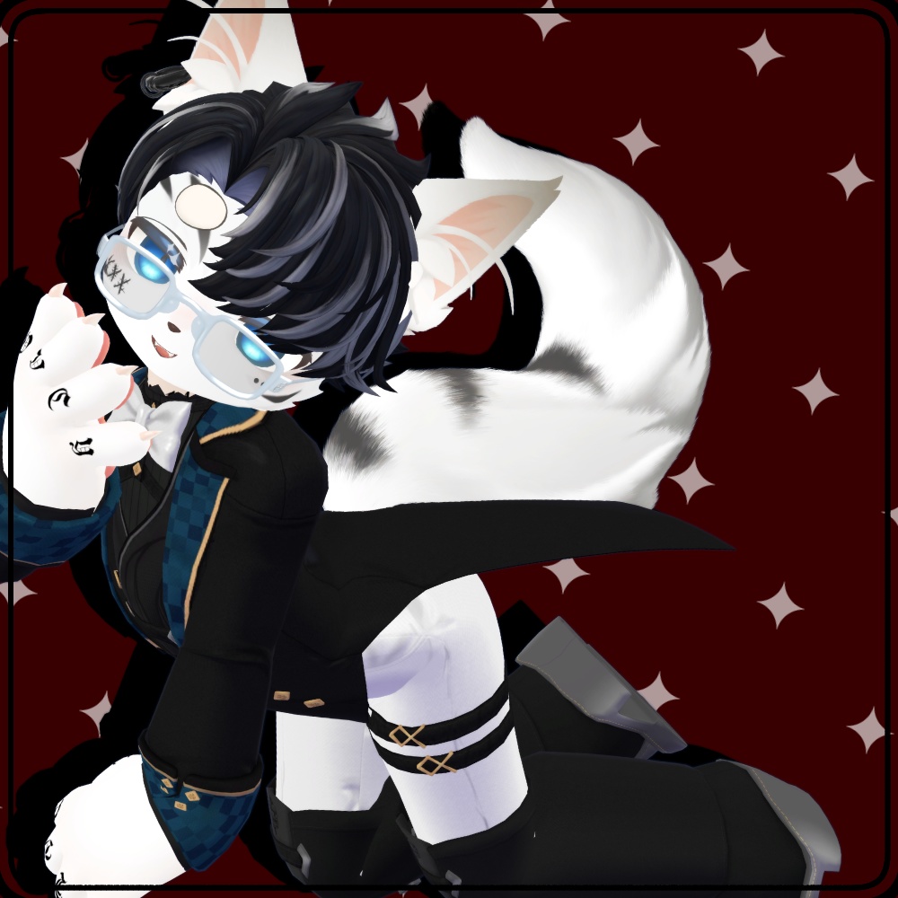 【4アバター対応】Finger tattoo