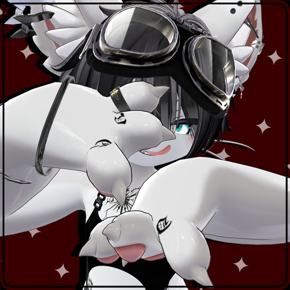 【4アバター対応】Finger tattoo