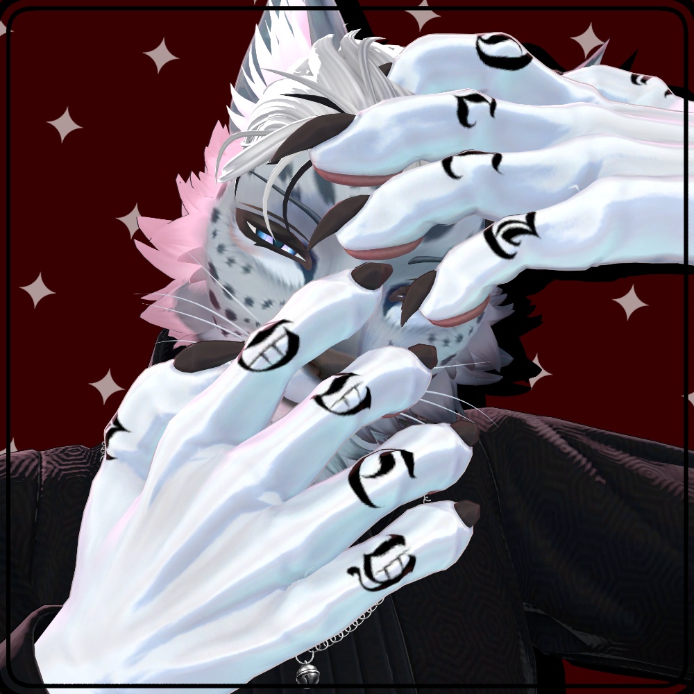 【5アバター対応】Finger tattoo