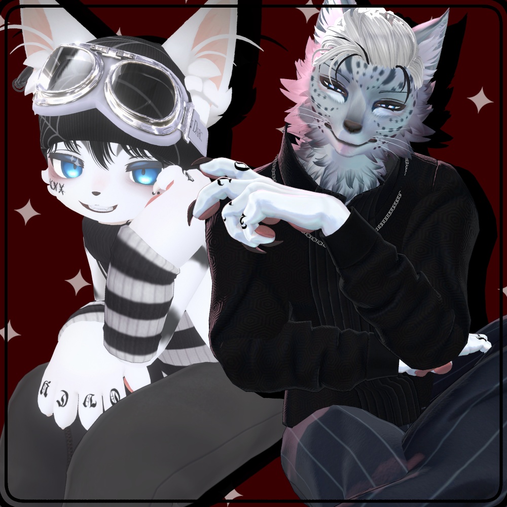 【6アバター対応】Finger tattoo