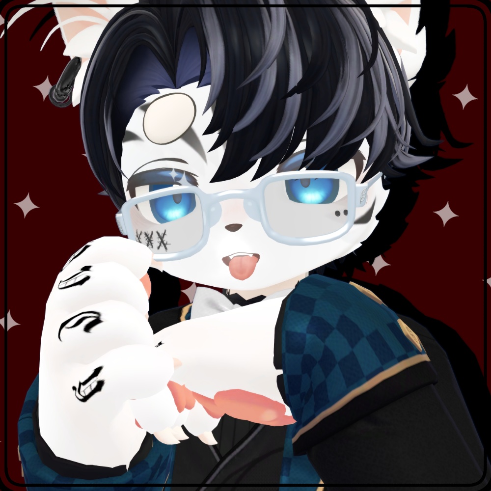 【4アバター対応】Finger tattoo