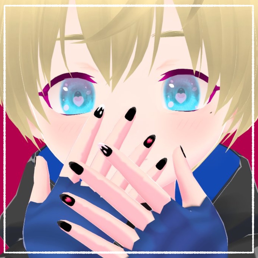 インナー、指あき手袋、ネイル【VRoid正式版用】