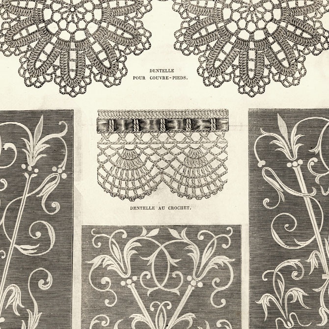 1880s フランスファッション誌 La_Mode_Illustree デジタルデータ 4枚セット