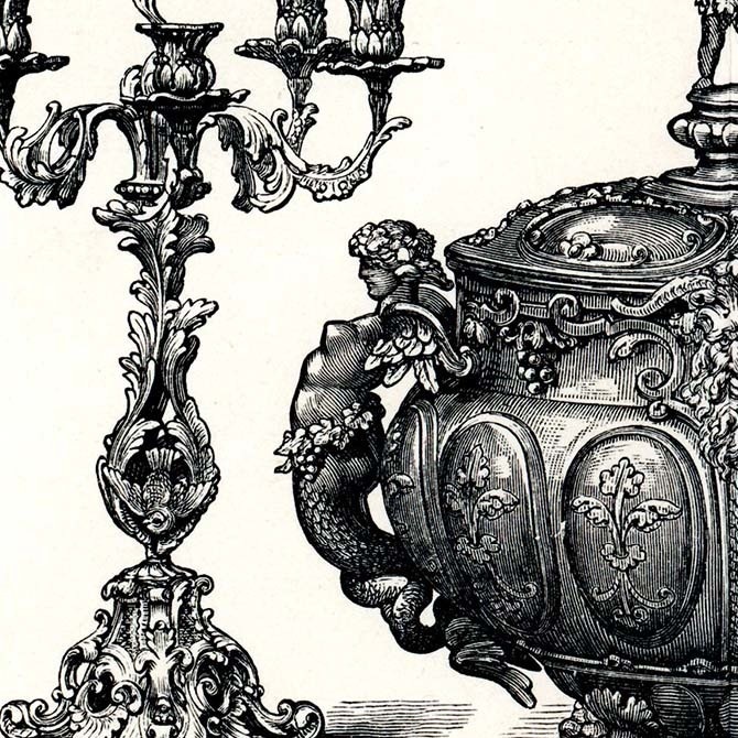 1895s Moderne Bronze Kunstindustrie リトグラフ アートプリント デジタルデータ