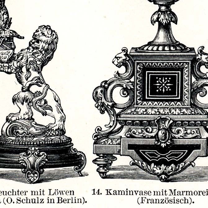 1895s Moderne Bronze Kunstindustrie リトグラフ アートプリント デジタルデータ