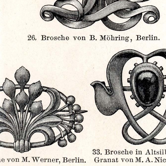 1898s Schmucksachen II ドイツのアンティークプリント デジタルデータ