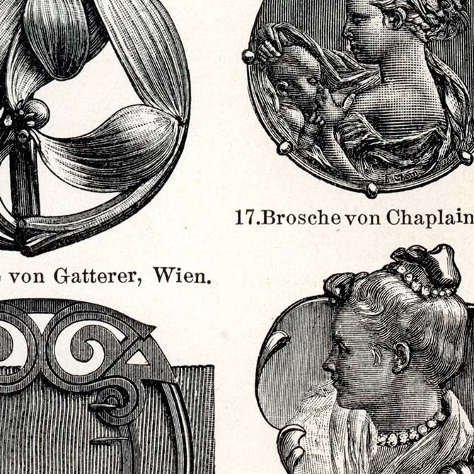 1898s Schmucksachen II ドイツのアンティークプリント デジタルデータ