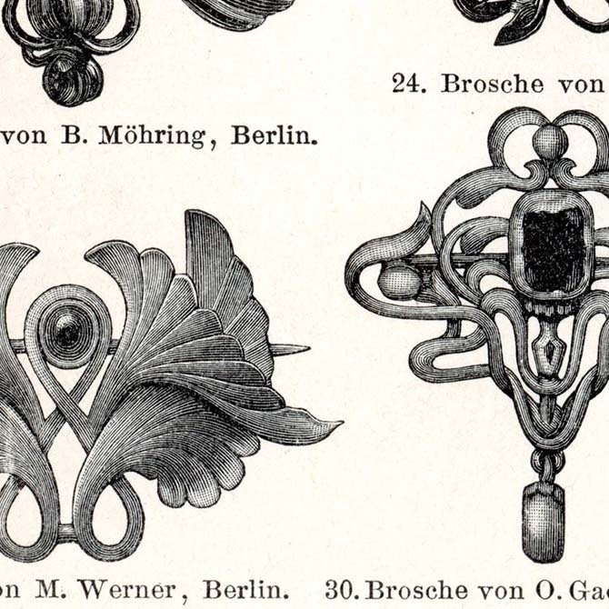 1898s Schmucksachen II ドイツのアンティークプリント デジタルデータ