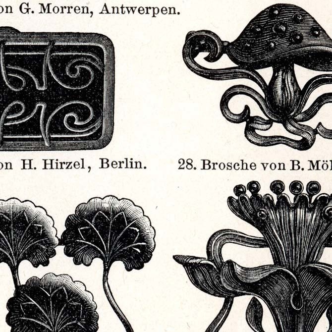 1898s Schmucksachen II ドイツのアンティークプリント デジタルデータ