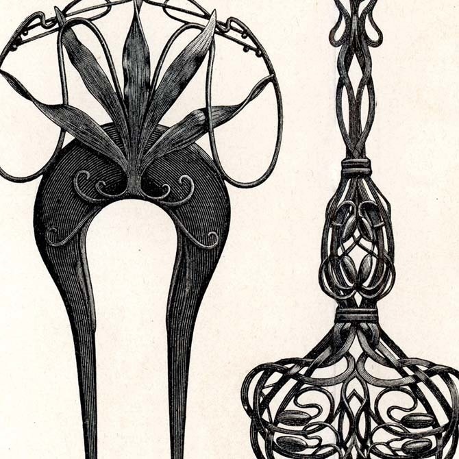 1898s Schmucksachen II ドイツのアンティークプリント デジタルデータ