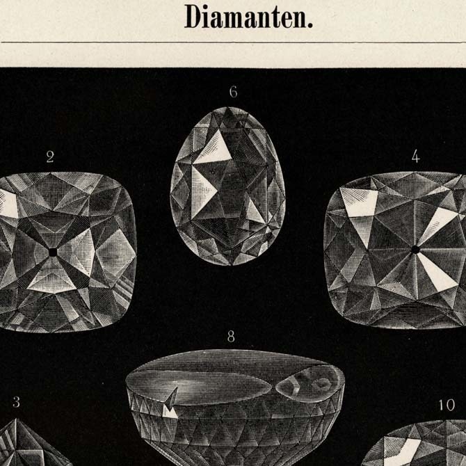 1897 Diamanten リトグラフ デジタルデータ 1枚