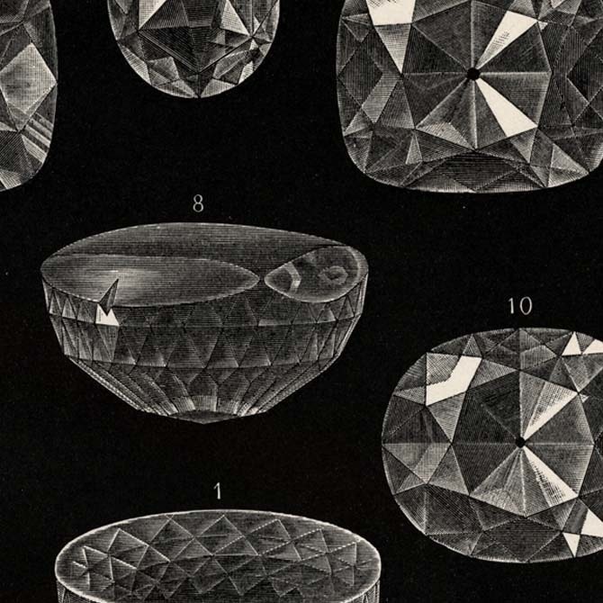 1897 Diamanten リトグラフ デジタルデータ 1枚