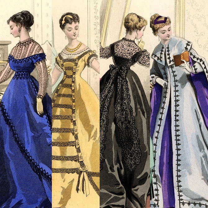 1867 Petit Courrier des Dames 手彩色リトグラフ41枚まとめPDFデータ