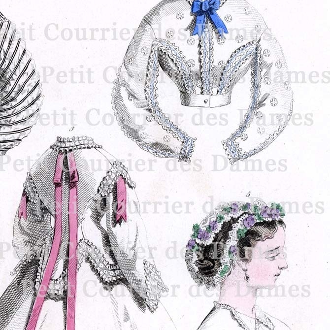 No.3525 1866年『プチ・クリエ・デ・ダーム』手彩色リトグラフ データ