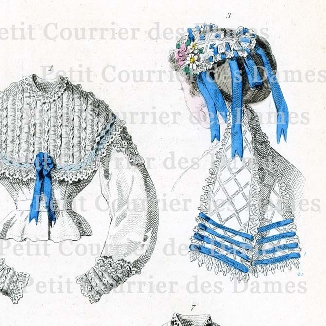 No.3529 1866年『プチ・クリエ・デ・ダーム』手彩色リトグラフ データ