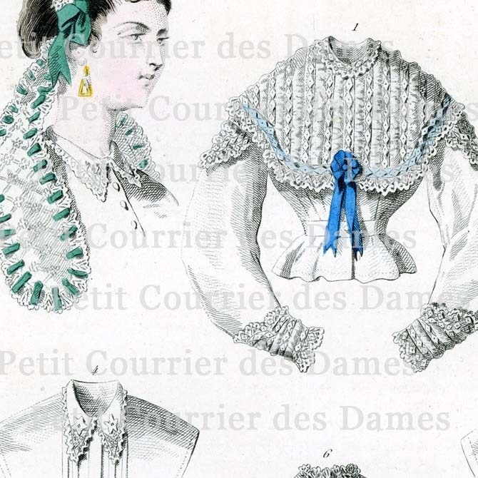 No.3529 1866年『プチ・クリエ・デ・ダーム』手彩色リトグラフ データ