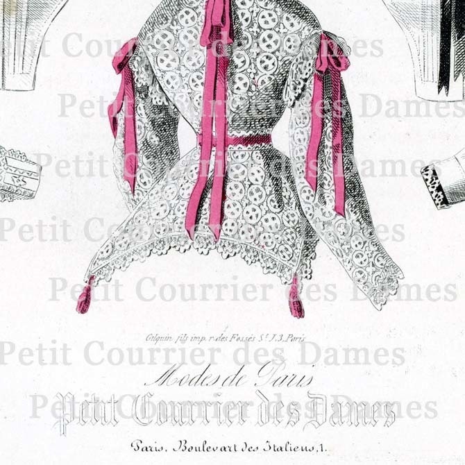 No.3529 1866年『プチ・クリエ・デ・ダーム』手彩色リトグラフ データ