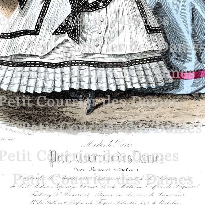 No.3532 1866年『プチ・クリエ・デ・ダーム』手彩色リトグラフ データ