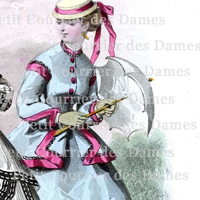 No.3532 1866年『プチ・クリエ・デ・ダーム』手彩色リトグラフ データ