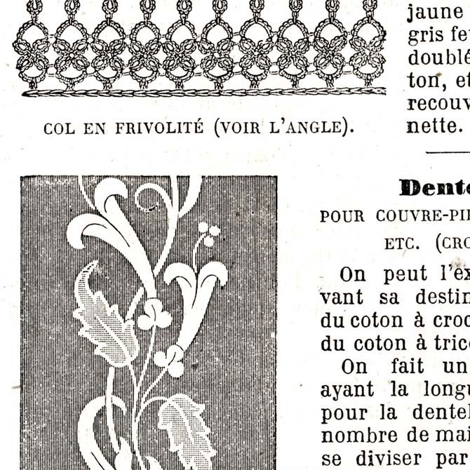 1873 フランスファッション誌『 La Mode Illustree 』Page29 銅版画