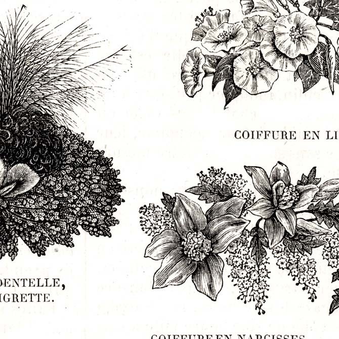 1873 フランスファッション誌『 La Mode Illustree 』Page21 銅版画