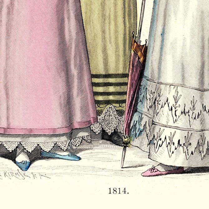 1900s『コスチュームの歴史 Zur geschichte der costume』 No.1097 手彩色リトグラフ データ