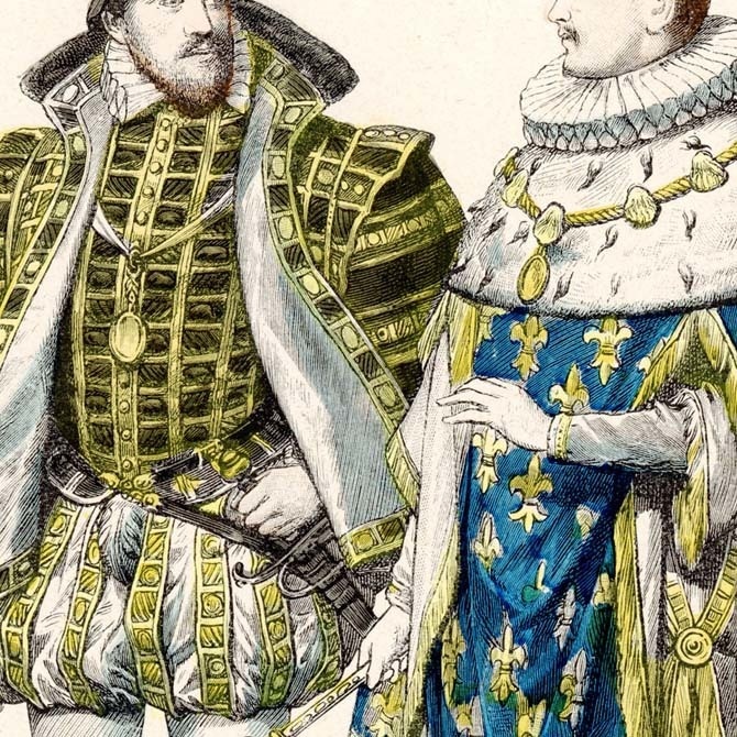 1900s『コスチュームの歴史 Zur geschichte der costume』 No.1803 手彩色リトグラフ データ