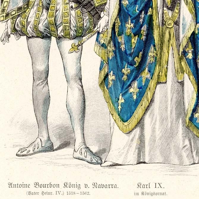 1900s『コスチュームの歴史 Zur geschichte der costume』 No.1803 手彩色リトグラフ データ