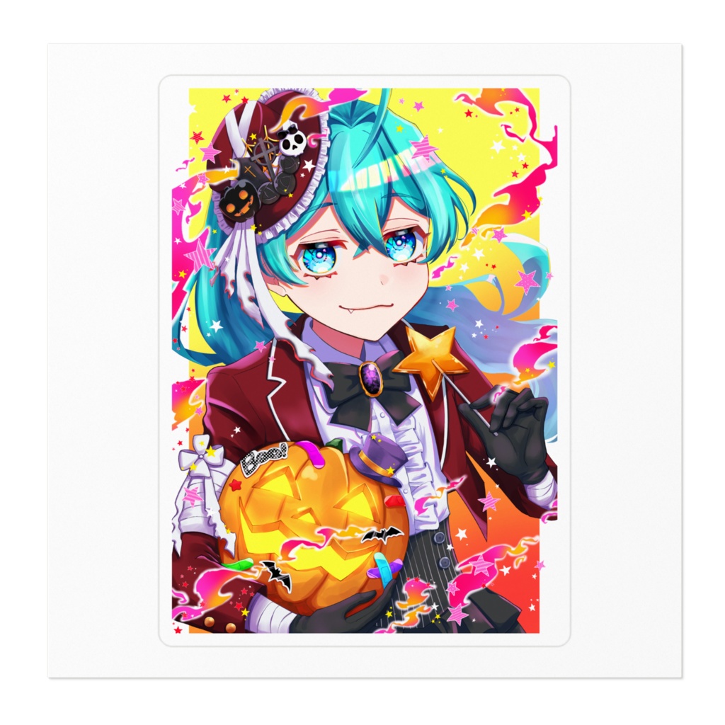 モニカのハロウィンステッカー