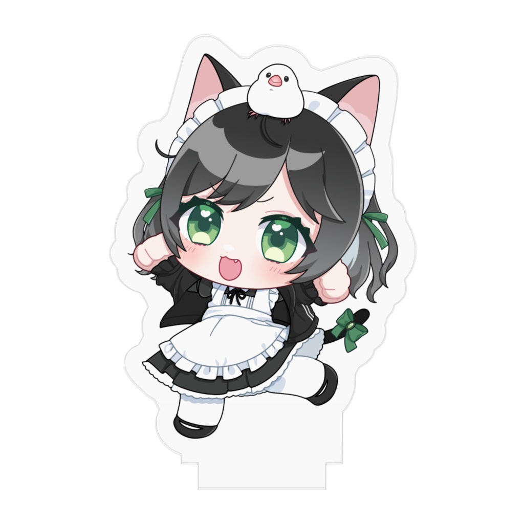 小夜李のアクスタ(ヤーッ!の姿)with 文鳥