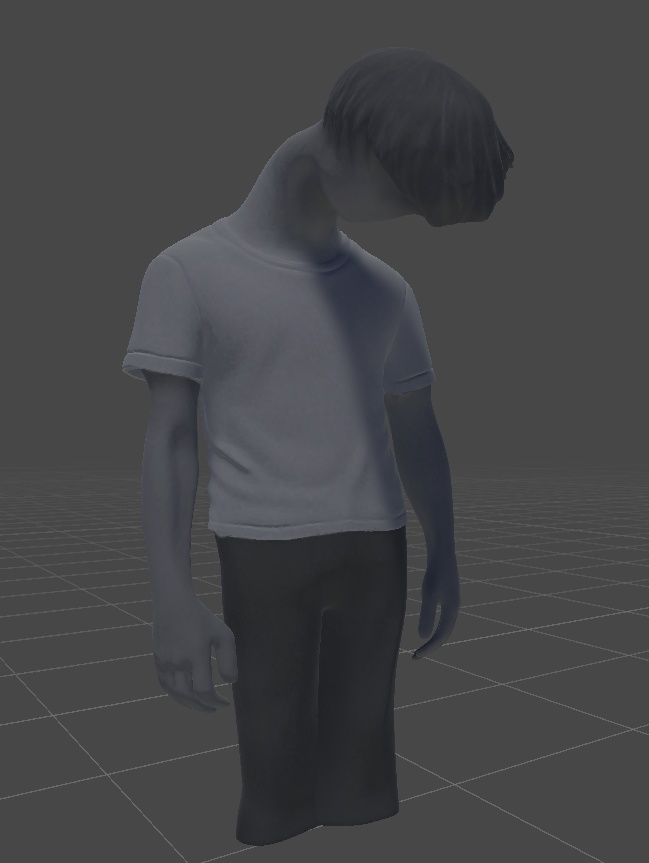 【J-Horror】簡易3Dホラーモデル3点セット