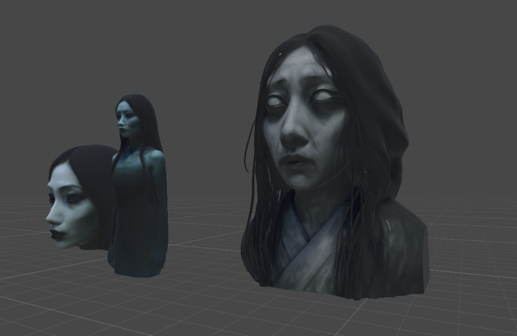 【J-Horror】簡易3Dホラーモデル3点セット その2