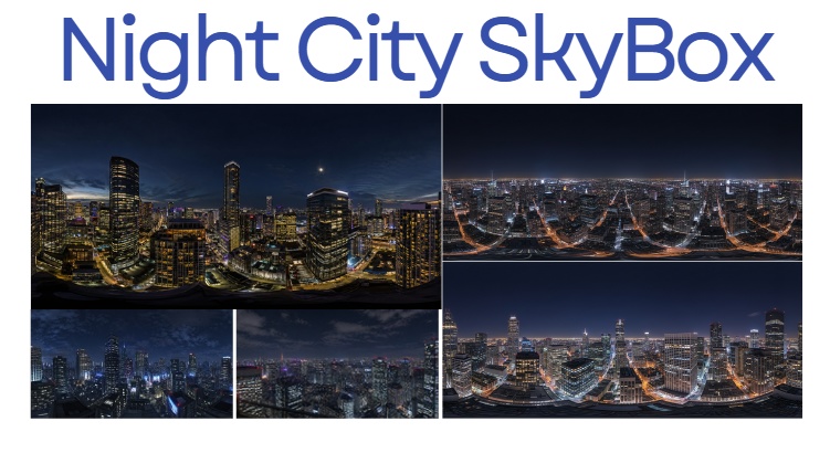 【都心SKYBOX】Night City Skybox Pack 