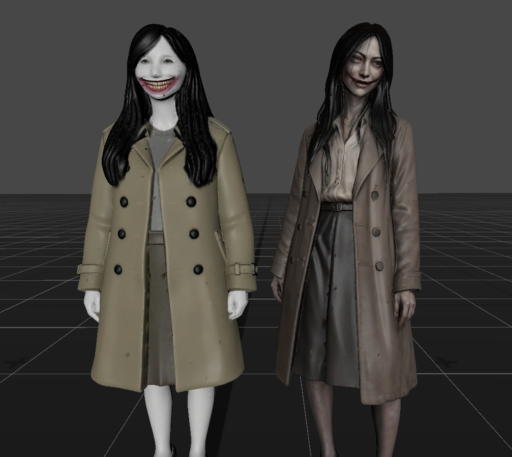【J-Horror】簡易3Dホラーモデル2点セット その3