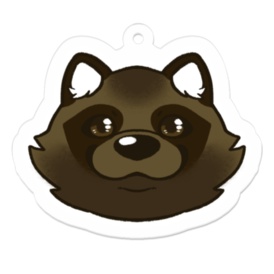 キツネとタヌキのアクリルキーホルダー