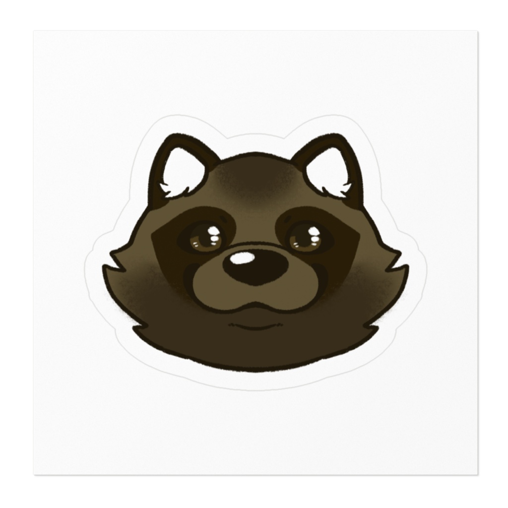 キツネとタヌキのステッカー